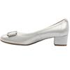 BIOECO 5632 2103 2763 HEELED SHOE - SILVER